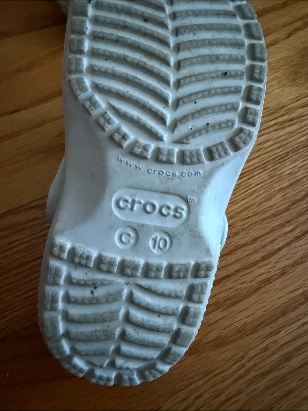 10C Crocs Light Grey